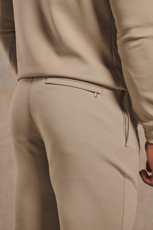 Interlock Sweat Joggers in Stone