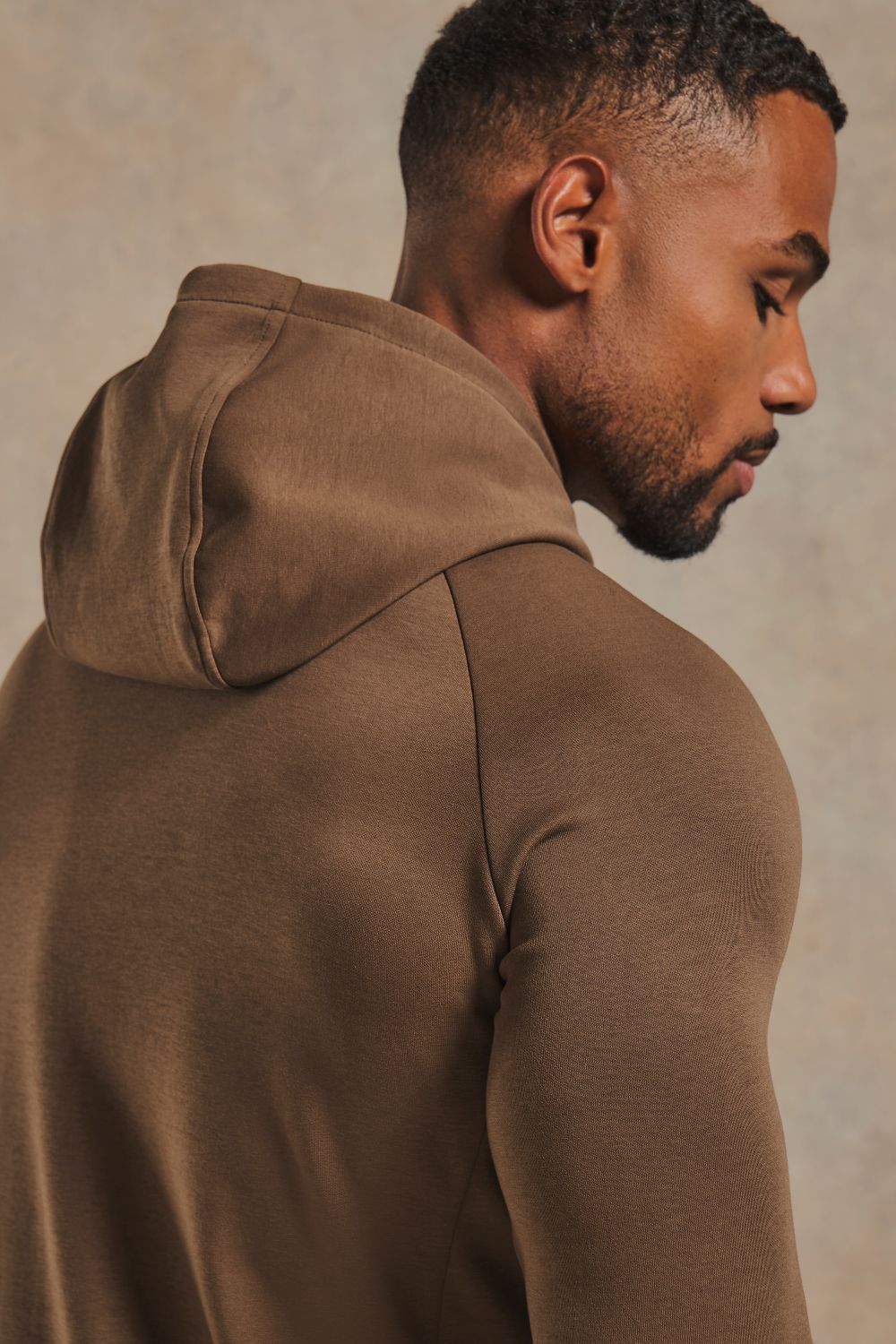 Interlock Hoodie Sweat in Cappuccino