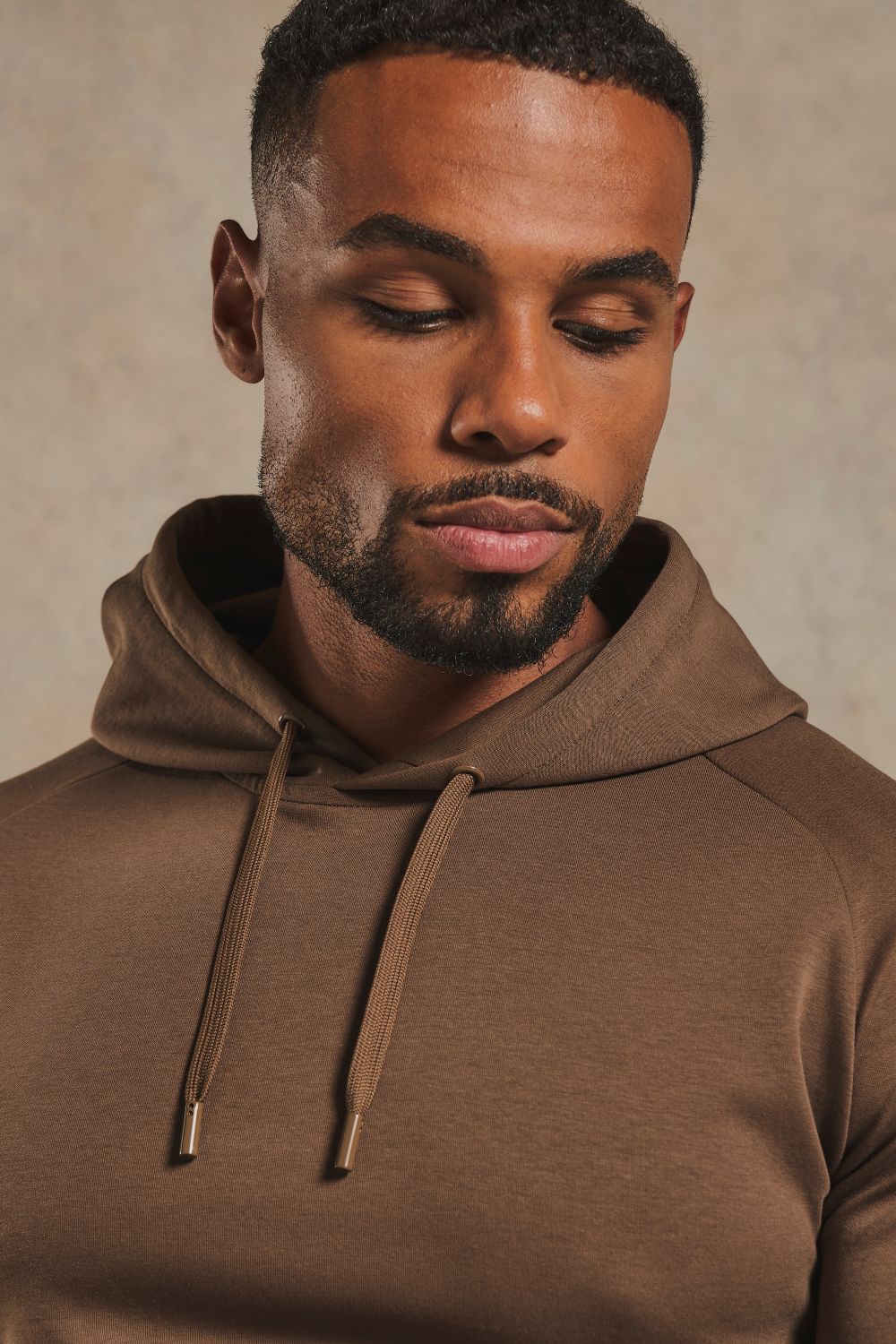 Interlock Hoodie Sweat in Cappuccino