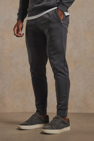 Interlock Sweat Joggers in Graphite