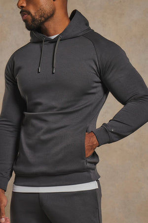 Interlock Hoodie Sweat in Graphite