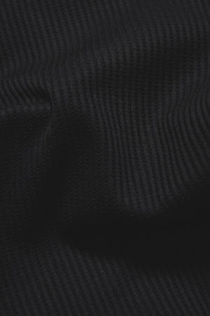 Textured Colour Blocked T-Shirt in Black and Stone