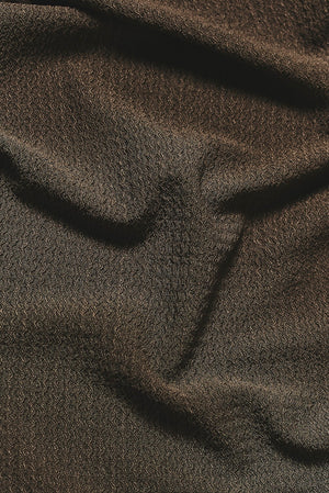 Textured Cuban Collar Shirt in Mocha