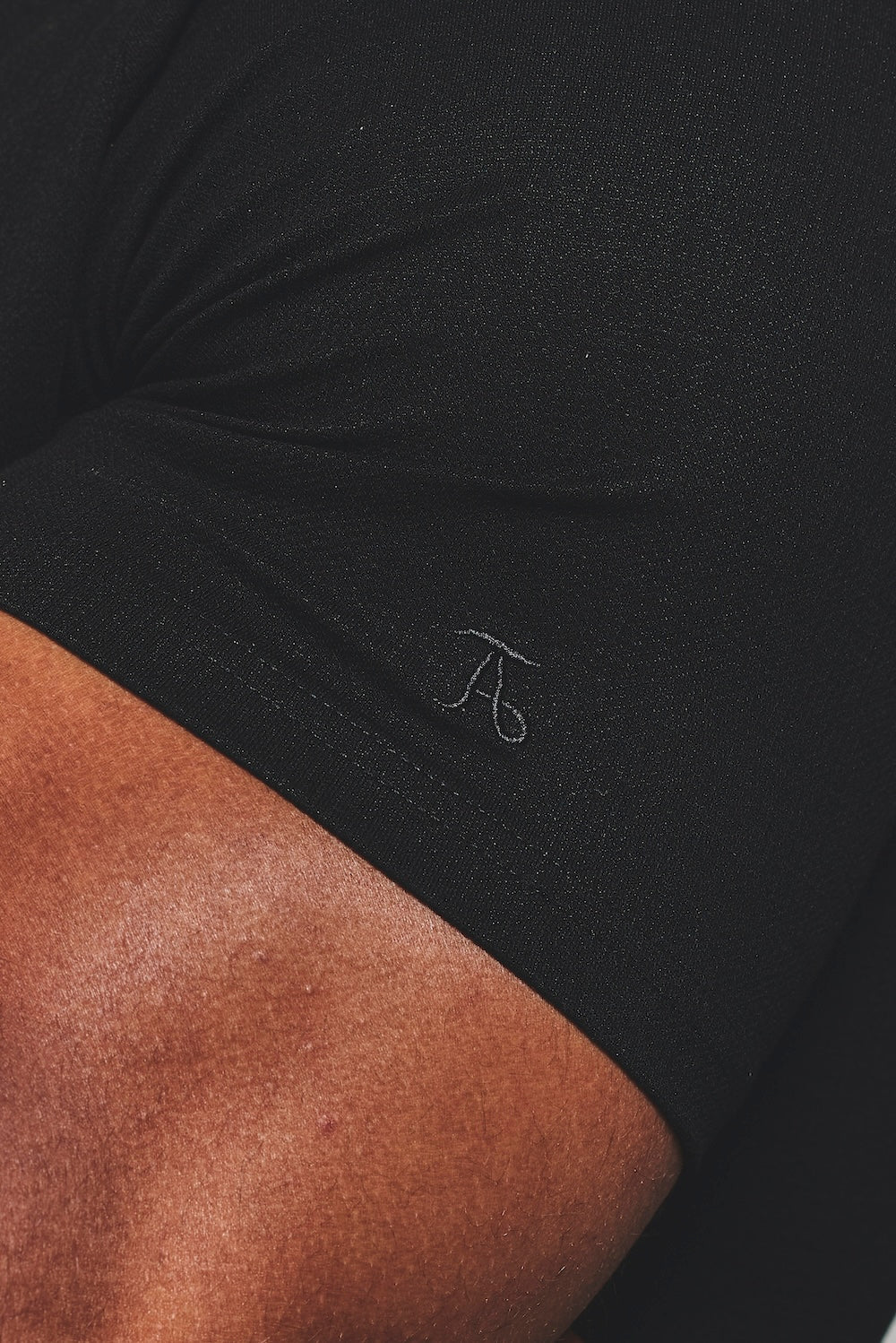 Textured Jersey T-Shirt in Black