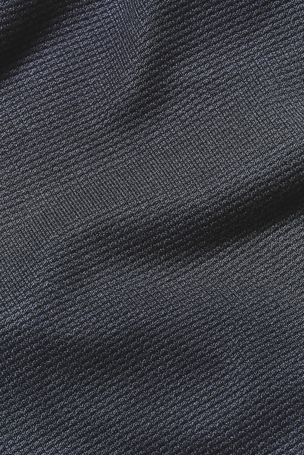 Square Textured Knitted Open Collar Polo Shirt in Slate Blue