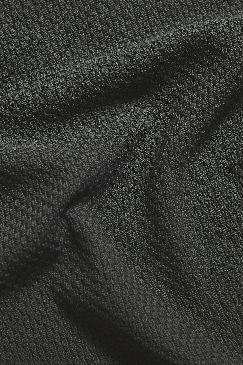 Textured Knitted Shirt in Khaki