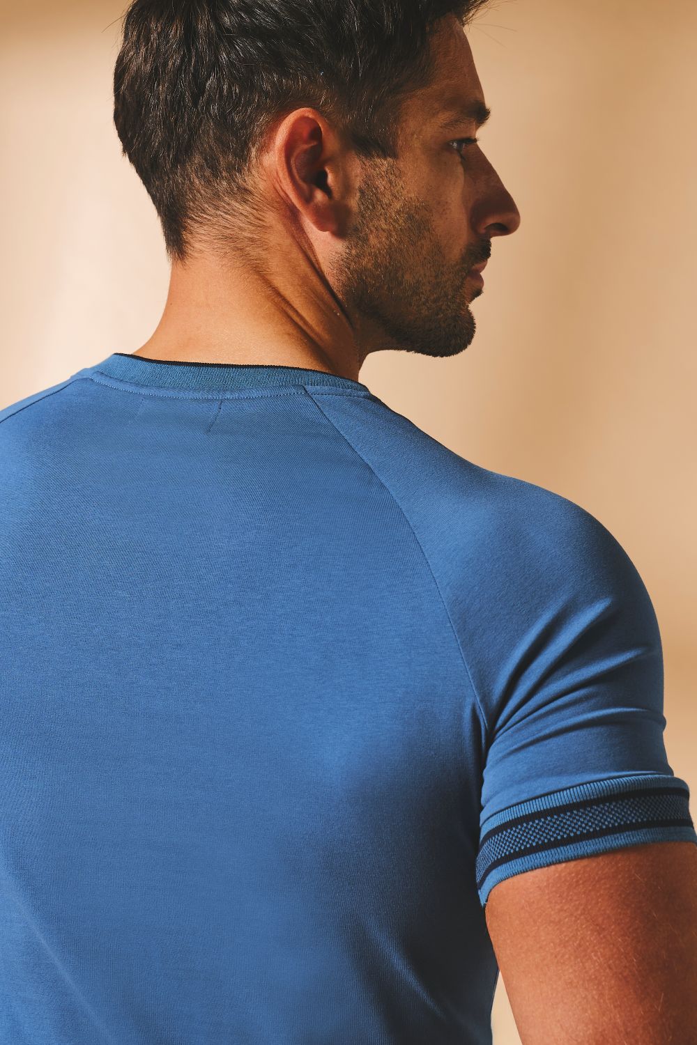 Tipped Fashion Fit T-Shirt in Airforce and Navy