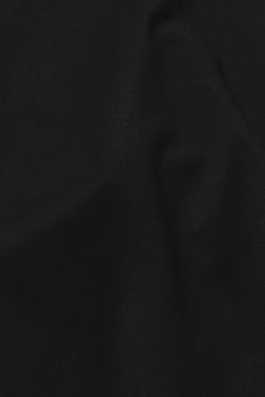 Tipped Zip Neck Polo in Black and Stone Tipping