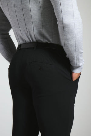 Muscle Fit Essential Trousers in Black