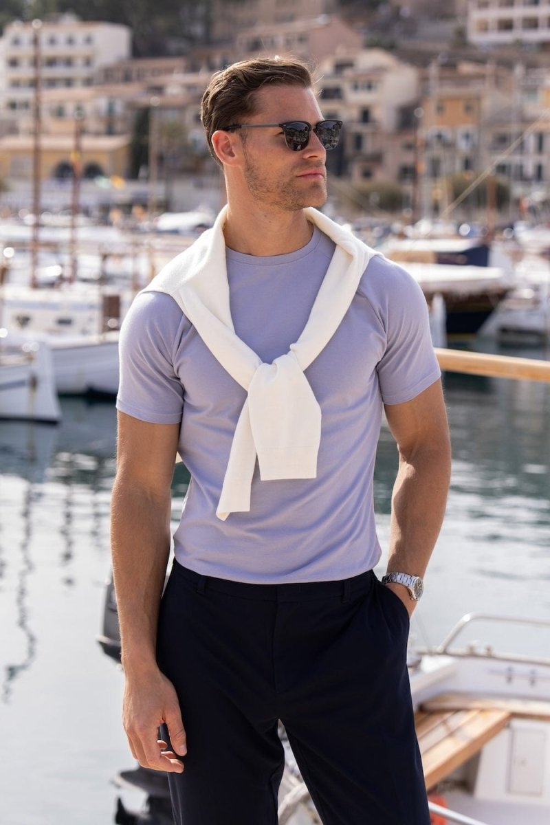 Muscle Fit T-Shirt in Lilac - TAILORED ATHLETE - ROW