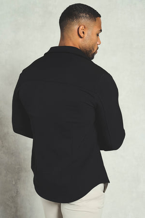 Twill Textured Shirt in Black