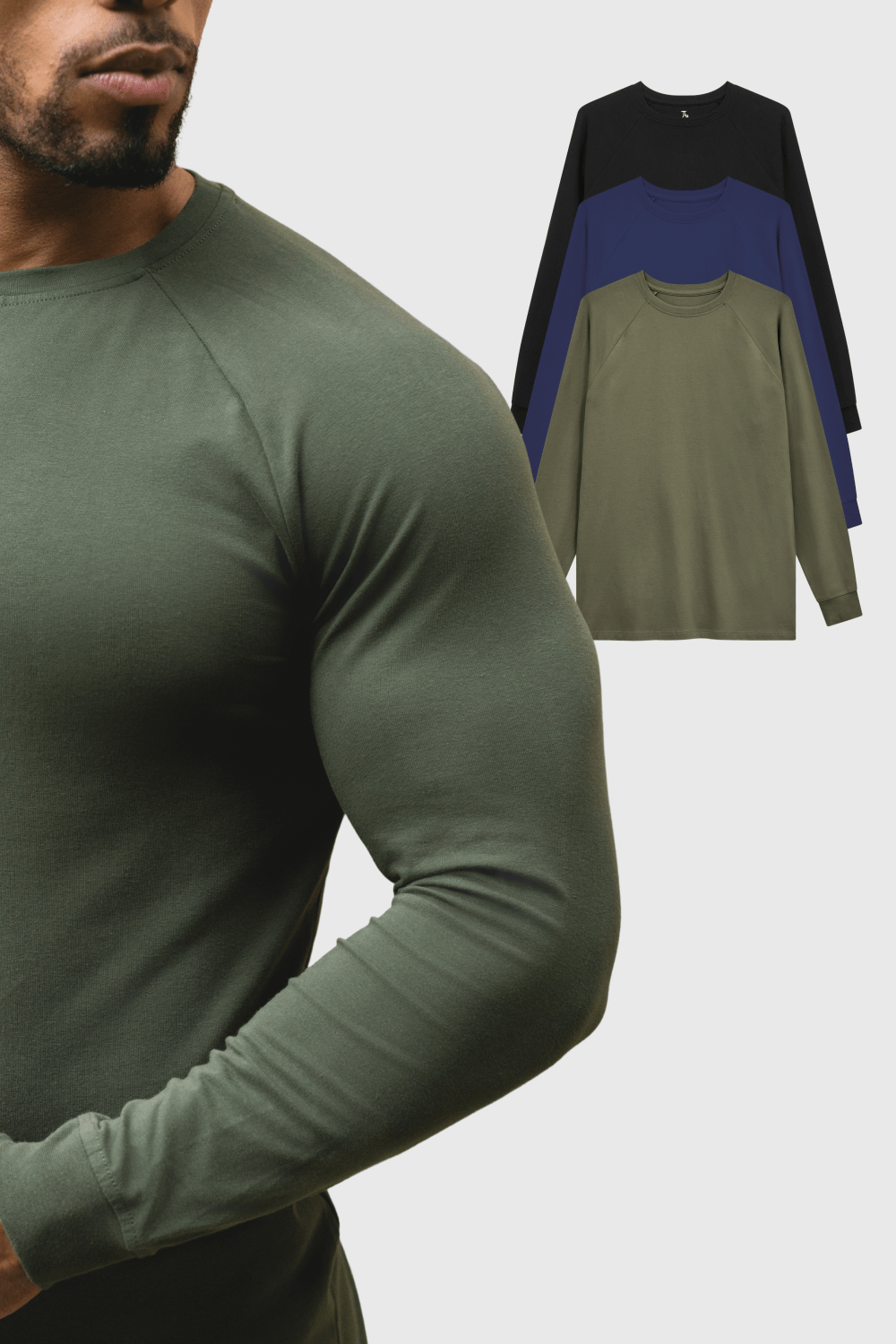 Muscle Fit Long Sleeve Veteran 3-Pack
