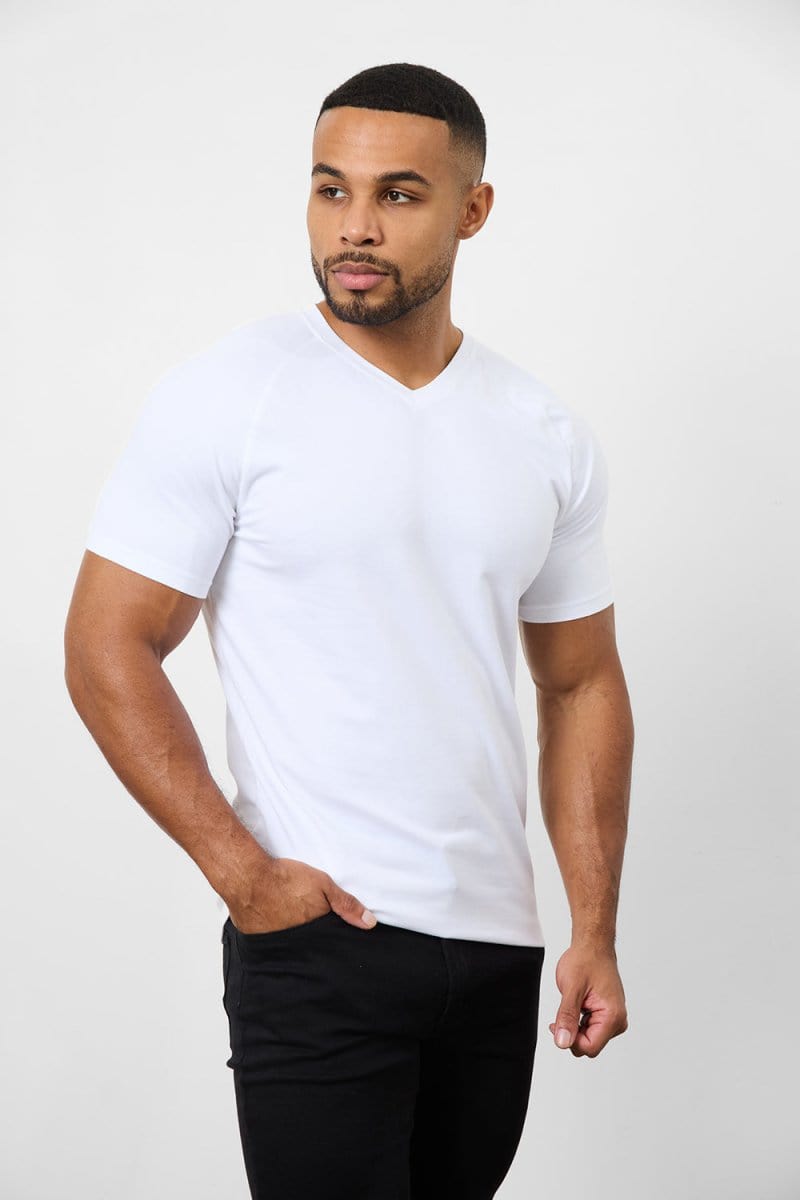 Muscle Fit Foundation V-Neck 5-Pack - TAILORED ATHLETE - ROW