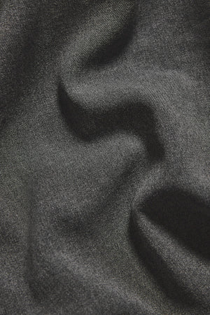 Woven Popper Overshirt in Grey Marl