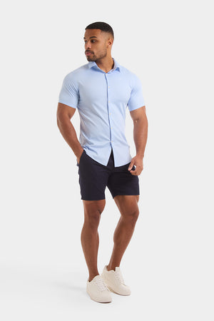 Muscle Fit Chino Shorts in Navy - TAILORED ATHLETE - ROW