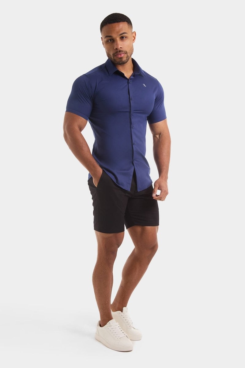 Muscle Fit Chino Shorts in Black - TAILORED ATHLETE - ROW