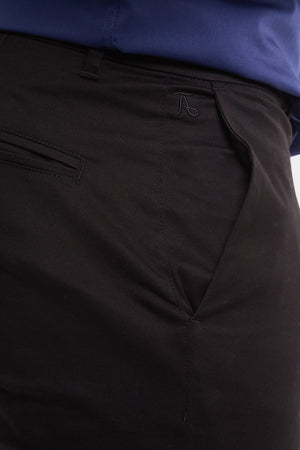 Muscle Fit Chino Shorts in Black - TAILORED ATHLETE - ROW