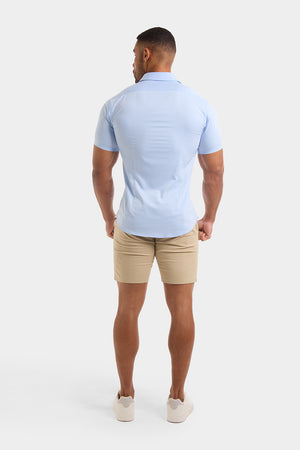 Muscle Fit Chino Shorts in Stone - TAILORED ATHLETE - ROW