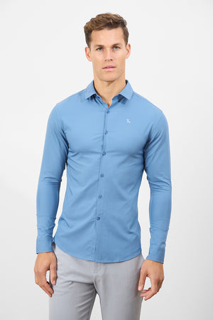 Bamboo Shirt in Airforce - TAILORED ATHLETE - ROW