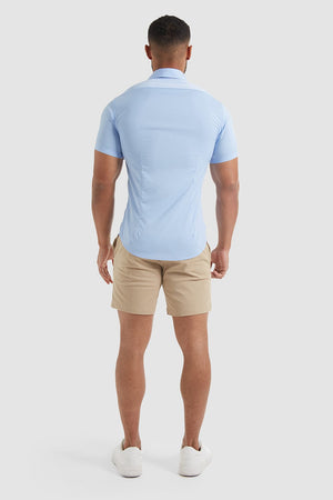 Muscle Fit Bamboo Shirt (SS) in Light Blue - TAILORED ATHLETE - ROW
