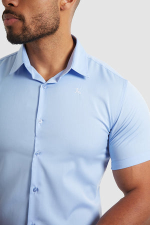 Muscle Fit Bamboo Shirt (SS) in Light Blue - TAILORED ATHLETE - ROW