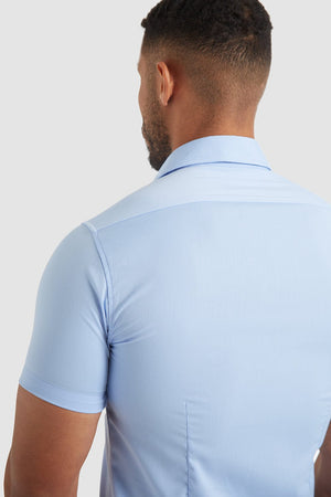 Muscle Fit Bamboo Shirt (SS) in Light Blue - TAILORED ATHLETE - ROW