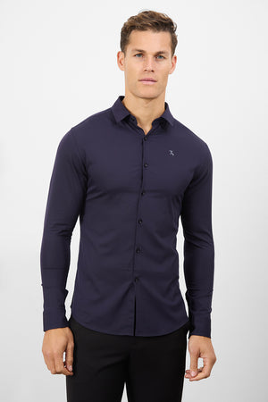 Bamboo Shirt in Midnight - TAILORED ATHLETE - ROW