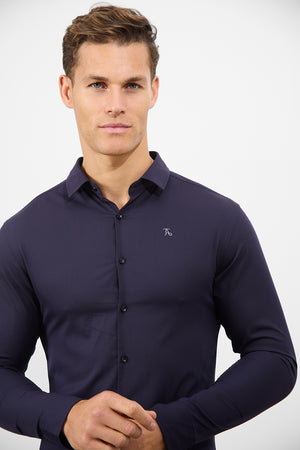 Bamboo Shirt in Midnight - TAILORED ATHLETE - ROW