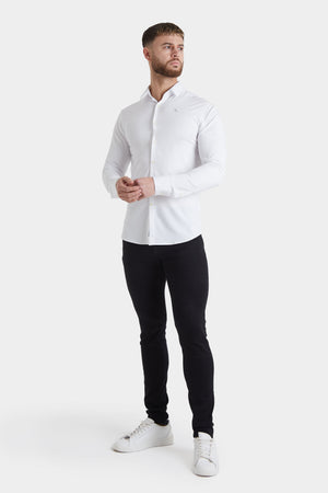Bamboo Shirt in White - TAILORED ATHLETE - ROW