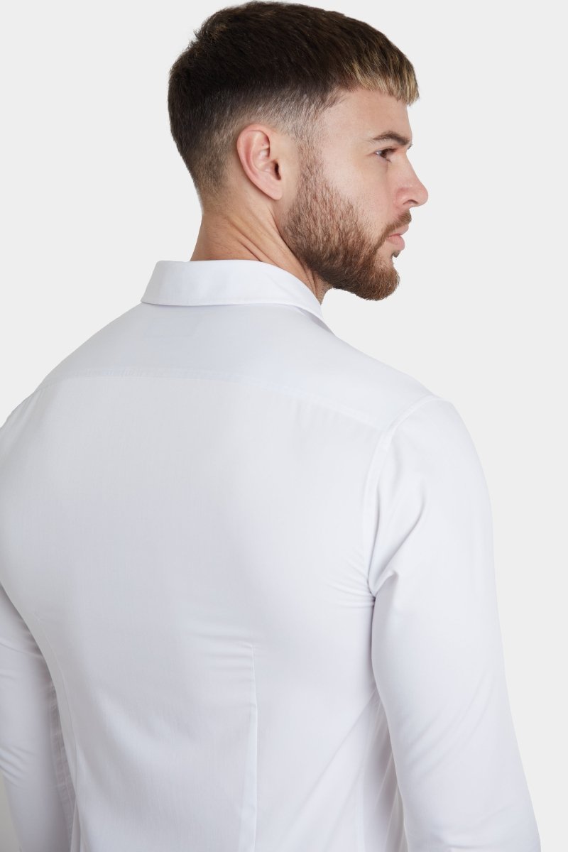 Bamboo Shirt in White - TAILORED ATHLETE - ROW