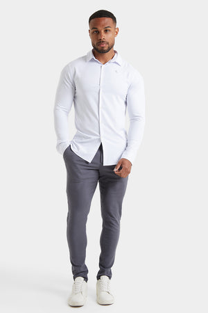 Linen-blend Trousers in Grey - TAILORED ATHLETE - ROW