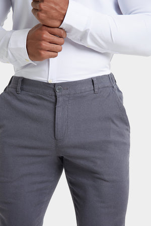 Linen-blend Trousers in Grey - TAILORED ATHLETE - ROW