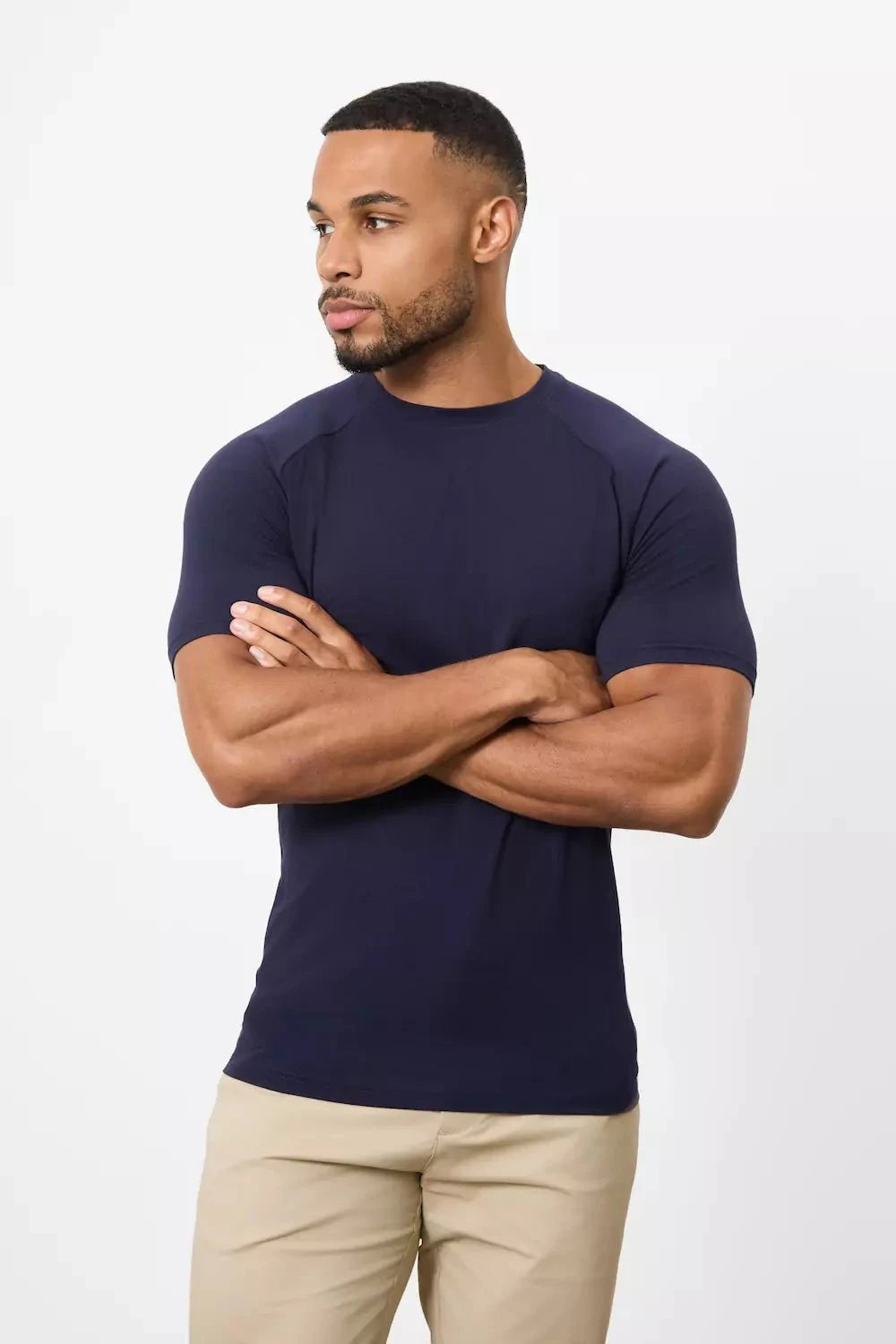 Muscle Fit T-Shirt in True Navy - TAILORED ATHLETE - ROW