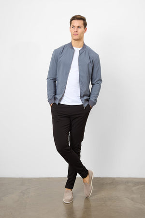 Light Weight Bomber Jacket in Graphite - TAILORED ATHLETE - ROW