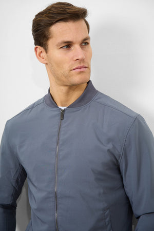 Light Weight Bomber Jacket in Graphite - TAILORED ATHLETE - ROW