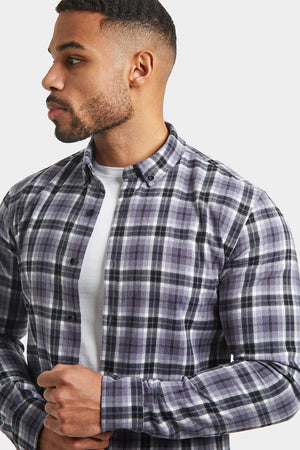 Check Overshirt in Pale Blue - TAILORED ATHLETE - ROW