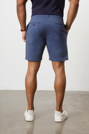 Muscle Fit Chino Shorts in Airforce - TAILORED ATHLETE - ROW