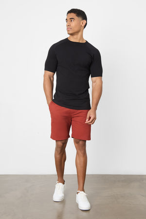 Muscle Fit Chino Shorts in Cinnamon - TAILORED ATHLETE - ROW