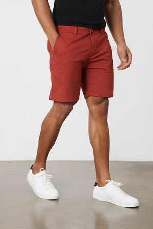 Muscle Fit Chino Shorts in Cinnamon - TAILORED ATHLETE - ROW