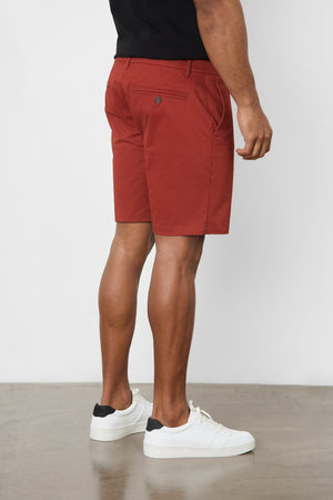 Muscle Fit Chino Shorts in Cinnamon - TAILORED ATHLETE - ROW