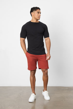 Muscle Fit Chino Shorts in Cinnamon - TAILORED ATHLETE - ROW