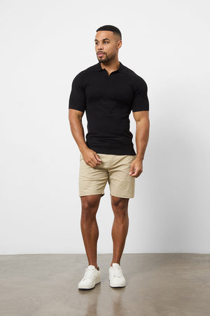 Muscle Fit Chino Shorts in Stone - TAILORED ATHLETE - ROW