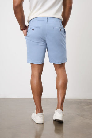 Muscle Fit Chino Shorts in Light Blue - TAILORED ATHLETE - ROW