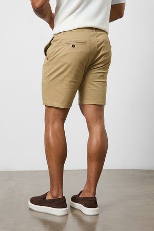 Muscle Fit Chino Shorts in Dark Sand - TAILORED ATHLETE - ROW