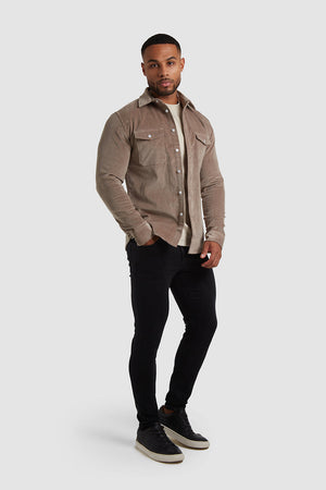 Cord Overshirt in Mole - TAILORED ATHLETE - ROW