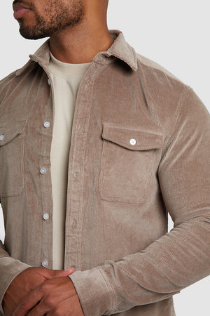 Cord Overshirt in Mole - TAILORED ATHLETE - ROW