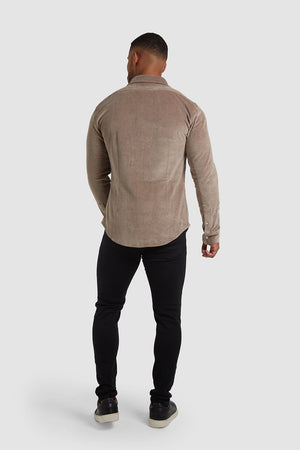 Cord Overshirt in Mole - TAILORED ATHLETE - ROW