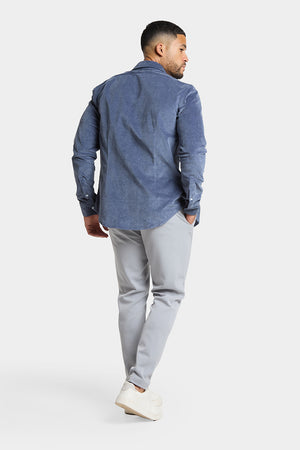 Cord Overshirt in Airforce Blue - TAILORED ATHLETE - ROW