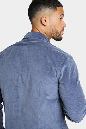 Cord Overshirt in Airforce Blue - TAILORED ATHLETE - ROW