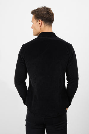 Cord Overshirt in Black - TAILORED ATHLETE - ROW